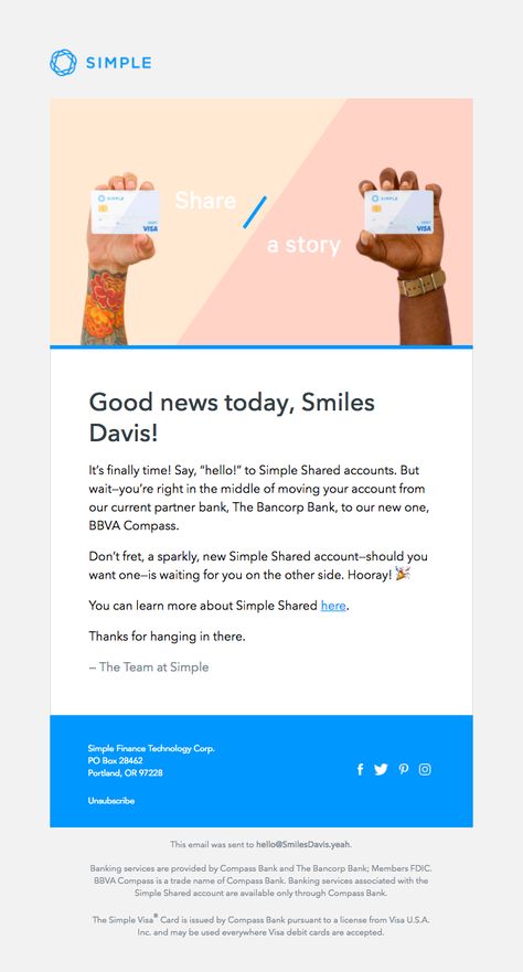 Banking / Credit Card Emails | Really Good Emails B2b Newsletter, Marketing Email Template, B2b Email Marketing, Engagement Emails, Edm Design, Marketing Strategy Template, Email Marketing Inspiration, Email Blast, Email Template Design