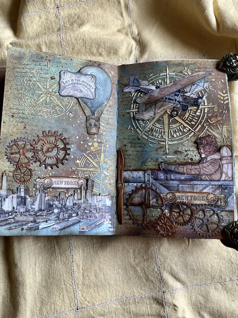 Vicky Papaioannou, Multimedia Art, Journal Therapy, Daily Ideas, Multimedia Arts, Planner Layouts, A5 Journal, Shadow Box Art, Art Journal Therapy