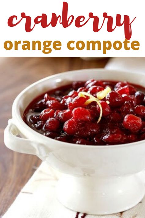 Cranberry Orange Compote, Cranberry Compote Recipe, Cranberry Recipes Thanksgiving, Orange Compote, Orange Peel Recipe, Best Cranberry Sauce, Easy Cranberry Sauce, Cranberry Compote, Sauces Recipes