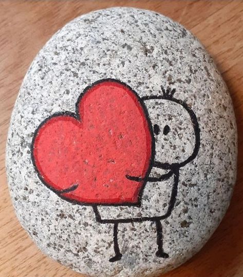 Lotus Painted Rock, Rocks Painting Acrylic, Rock Painting Love Ideas, Valentine Rock Painting Ideas Easy, Painted Rocks Dots Easy, Colorado Painted Rocks, Rock Painting Valentine Ideas, Book Character Painted Rocks, Valentines Rocks Painted