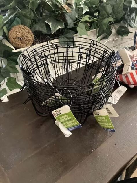 Back With Another Basket Idea | Hometalk Diy Fruit Basket Stand, 3 Tier Basket Stand, Dollar Store Baskets, Wire Basket Ideas, Tiered Basket Stand, Clever Decor, Repurposed Projects, Store Fruit, Hanging Wire Basket