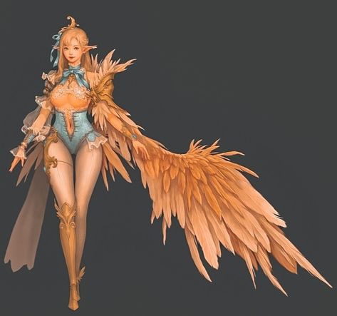 Epiphytic Group Magician Costume, Bird Girl, 캐릭터 드로잉, Game Character Design, Girls Characters, Female Character Design, Beautiful Fantasy Art, Dark Fantasy Art, Fantasy Character Design