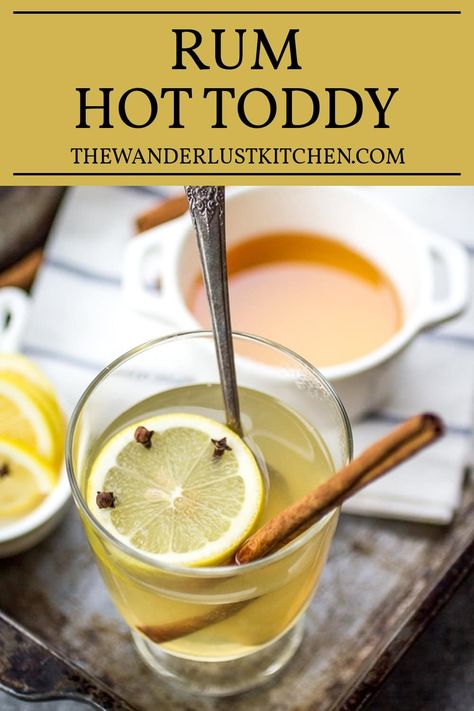 A Rum Hot Toddy isn't just for sick days! In just 5 minutes, you can enjoy this warm, spiced cocktail, perfect for unwinding anytime. Rum Hot Toddy, Hot Toddy Recipe, Spiced Cocktail, Toddy Recipe, Hot Toddies Recipe, Sick Day, Hot Toddy, Christmas Hanukkah, Inspired Recipes