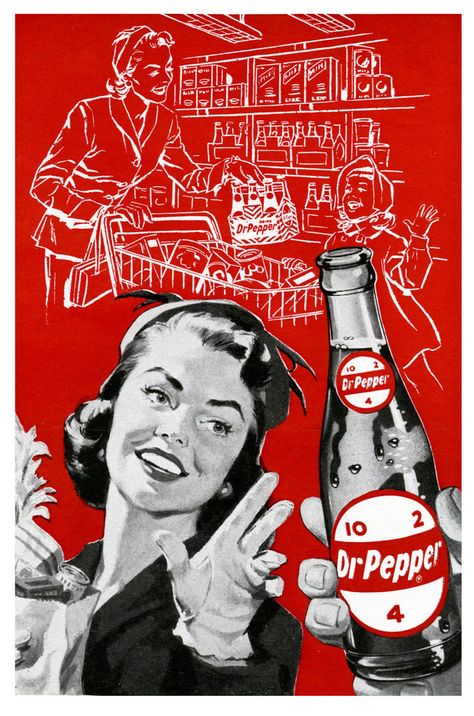 1950s Ads, Soda Ads, Roger Wilkerson, Vintage Drinks, 1950s Women, Old Advertisements, Retro Advertising, Retro Ads, Old Signs