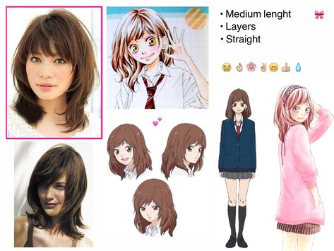 Swag Hairstyles, Japanese Haircut, Anime School, Short Hair Lengths, Cute Haircuts, Japanese Makeup, Girl Haircut, Hair Inspiration Short, Ao Haru Ride