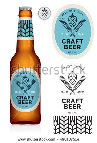 Beer Etiquette Design, Beer Labels Design, Beer Logo Design, Beer Bottle Back Label Design, Beer Label Art, Beer Bottle Design, Craft Beer Design, Craft Beer Label Design Illustrations, Craft Beer Label Design