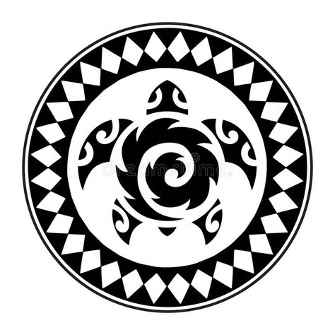 Polynesian Turtle Tattoo Design, Arte Trash Polka, Emblem Illustration, Circle Tattoo Design, Chris Tattoo, Turtle Logo, Sea Logo, Polynesian Turtle, Polynesian Islands