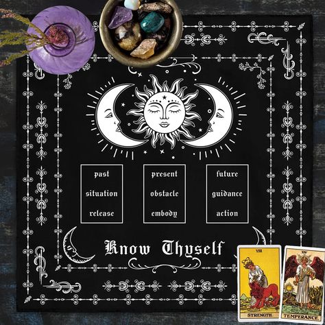 Faster shipping. Better service Witch Ceremony, Witch Dance, Sun And Moon Tarot, Witch Home Decor, Witch Supplies, Tarot Cloth, Tarot Card Spreads, Witch Spirituality, Witches Altar