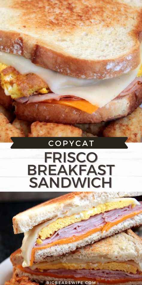 Frisco Breakfast Sandwich, Sandwich Sauces, Breakfast Recipies, Breakfast Sandwich Recipes, Breakfast Party, Copykat Recipes, Breakfast Recipes Casserole, Copycat Recipe, Breakfast Brunch Recipes