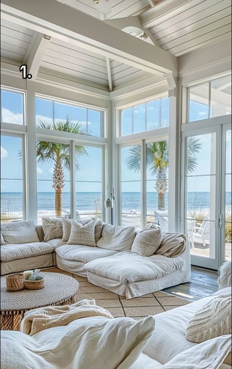 Beach Dream House, Summer Beach House, Beachy Room, Beach House Interior Design, Coastal House Plans, House Organisation, Dream Life House, Dream Beach Houses, Beach Room