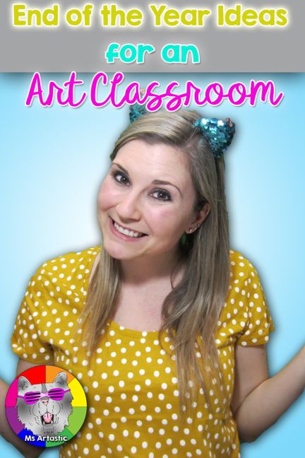 10 End of Year Ideas for the Art Classroom | Ms Artastic Last Day Of Art Class Activities, End Of The Year Art Projects Elementary, End Of The Year Ideas, Upper Elementary Art, Art Sub Lessons, Art Sub Plans, Collaborative Art Projects, School Murals, Art Lessons For Kids