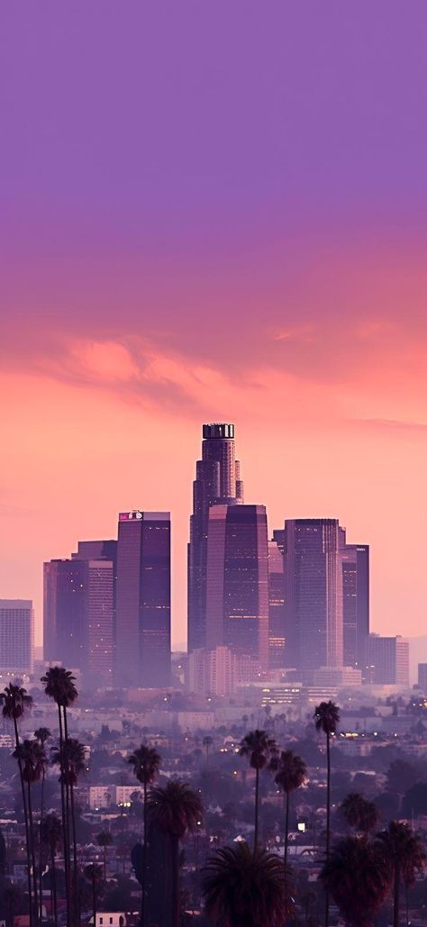 Los Angeles Aesthetic Wallpaper, Iphone Wallpaper Los Angeles, California Iphone Wallpaper, Los Angeles Iphone Wallpaper, Los Angeles Iphone, Aesthetic Los Angeles, Los Angeles Cityscape, Skyline Wallpaper, Royal Violet