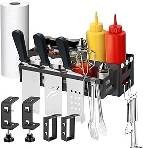 Grill Caddy, Grill Storage, Kitchens Luxury, Bbq Accessories, Paper Towel Holder, Outdoor Grill, Bbq Grill, Cooking Tools, Storage Organizer