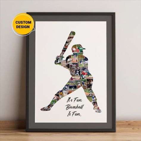 basketball gifts for boyfriend for him, baseball personalized gifts, baseball couples Baseball Coach Gift Ideas, Baseball Collage, Coach Gift Ideas, Personalized Baseball Gifts, Baseball Team Gift, Baseball Canvas, Baseball Coach Gifts, Karate Gifts, Baseball Wall Art