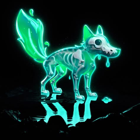 Ghost Drawing, Cool Dude, Ghost Dog, Cute Fantasy Creatures, Ghost Design, Anime Animals, Creature Concept Art, Be Cool, Creature Concept