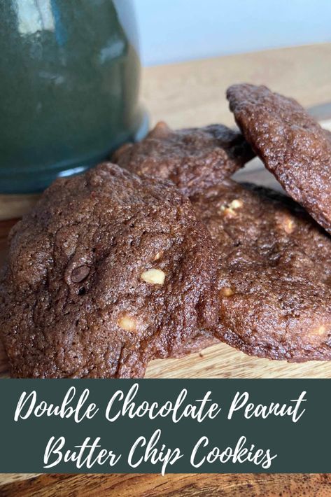 Is there even a better pairing than chocolate and peanut butter? And these cookies hit it twice! Give them a try! Chocolate Peanut Butter Chip Cookies, Peanut Butter Chip Cookies, Peanut Butter Chocolate Bars, Chocolate And Peanut Butter, Peanut Butter Chocolate Chip Cookies, Peanut Butter And Chocolate, Kinds Of Cookies, Best Chocolate Chip Cookie, Peanut Butter Chips