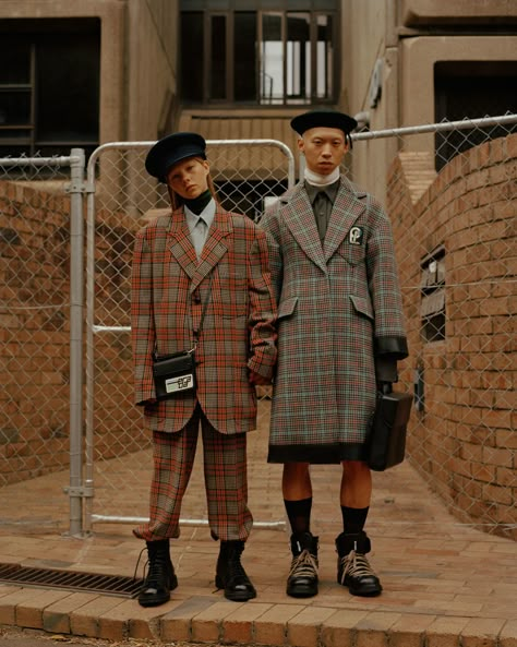 Artist Group | Sarah Starkey Punk Street Style, Couple Inspiration, Tweed Run, Plaid Outfits, Ski Fashion, Estilo Punk, 1 Or 2, Fashion Editor, Mens Street Style