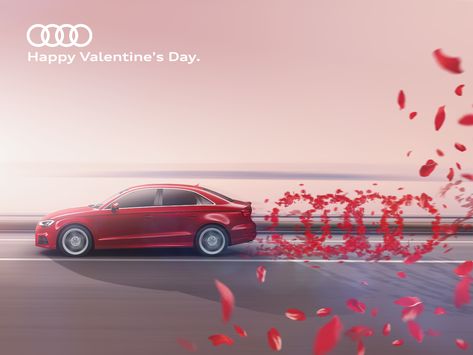 Audi Egypt - Valentine's day on Behance Street Boba, Car Print Ads, Audi 1, Car Advertising Design, Valentine Poster, Valentines Day Poster, 광고 디자인, Ad Car, Publicidad Creativa