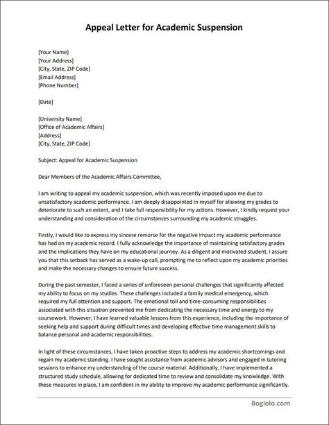 Need an appeal letter template for academic suspension? Look no further! Our comprehensive and professionally written template will help you craft an effective appeal letter to reinstate your academic standing. Click now for a higher chance of success in your appeal process. How To Write An Appeal Letter, Student Nurse Resume, Employee Performance Review, Appeal Letter, Formal Business Letter, Official Letter, Nursing Resume Template, Performance Evaluation, Nursing Resume