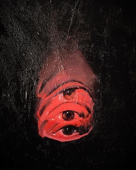 Red eyes Deformity Art, John Bauer, Arte Inspo, Wow Art, Black Mamba, Red Eyes, Red Aesthetic, Pics Art, Horror Art