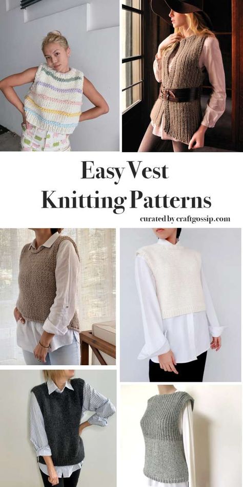 Women’s Vest Knitting Pattern, Vests Knitting Patterns, Vest Knitting Patterns For Women Free, Free Knit Vest Patterns For Women, Chunky Knit Vest Pattern Free, Free Knitted Vest Patterns For Women, Easy Knit Vest Pattern Free, Knitting Vests For Women, Knitted Vest Patterns