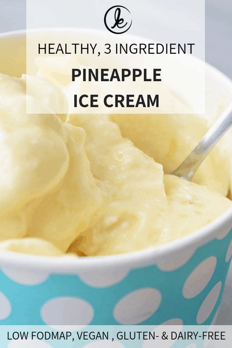 Vegan Fodmap, Fodmap Snacks, Pineapple Ice Cream, Dairy Recipes, Low Fodmap Diet Recipes, Fodmap Diet Recipes, Lactose Free Recipes, Lactose Free Diet, Vegan Cream