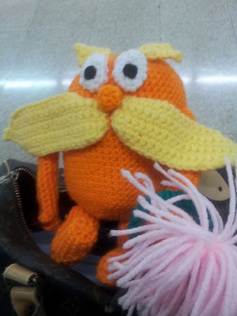 Ravelry: lvdalton's The Lorax A Crochet Pattern Crochet Lorax Pattern, Orange Things To Crochet, Lorax Crochet Pattern Free, Lorax Crochet, Horton Hears A Who, Crochet Whale, The Lorax, Crochet Animals Free Patterns, Crazy Things To Do With Friends