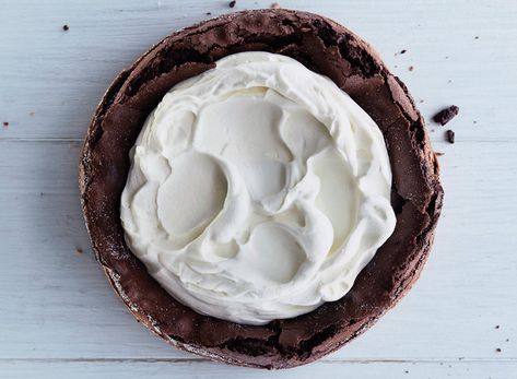 The late Richard Sax, celebrated cookbook author and champion of home cooks the world over, inspired this flourless chocolate cake—a riff on his iconic chocolate cloud cake. Cloud Cake, Flourless Chocolate Cake, Passover Recipes, Chocolate Pie, Flourless Chocolate Cakes, Gateaux Cake, Flourless Chocolate, Fruit Punch, Gluten Free Cakes