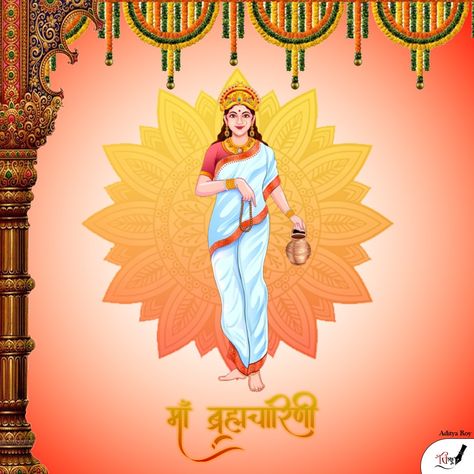 Maa Brahmacharini Brahmacharini Maa Images, Bramcharni Maa, Maa Brahmacharini Images, Brahmacharini Maa, Maa Brahmacharini, Guru Poornima, Nav Durga, Maa Image, Maa Durga