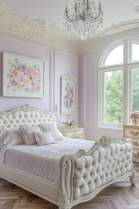 59 Dreamy Pastel Bedroom Ideas You'll Love Pastel Bedroom Ideas, Pastel Victorian, Timeless Room, Pastel Bedroom, Victorian Bedroom, Save For Later, Classic Elegance, Color Choices, Pastel Colors