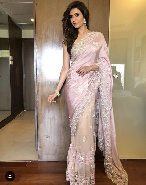 Karishma Tanna, Designer Sarees Wedding, Indian Sari Dress, Indian Fashion Trends, Lehenga Designs Simple, Pakistani Couture, Sari Blouse Designs, Saree Designs Party Wear, Desi Clothes