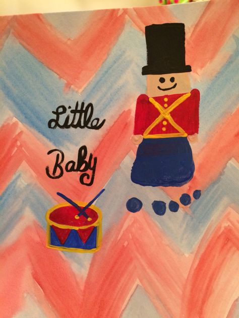 Little drummer boy footprint art #nutcracker #christmas #diy #babyboy Nutcracker Footprint Art, Nutcracker Handprint, Christmas Footprints, Christmas Footprint Art, Penguin Room, Christmas Footprint Crafts, Infant Crafts, Nutcracker Crafts, Infant Art