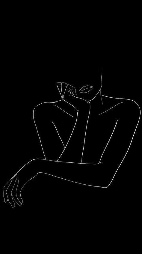 Drawing Black And White, Black Paper Drawing, Inspiration Painting, Black And White Art Drawing, Drawing Black, Line Art Design, Black And White Art, Small Canvas Art, Dark Wallpaper Iphone