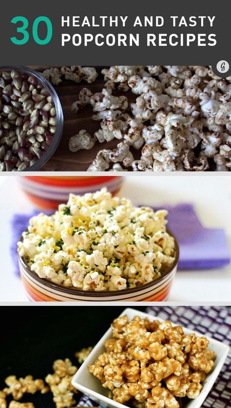 30 Healthy and Tasty Popcorn Recipes |  Chocolate Drizzled Popcorn from The Nutrition Twins | Great Ideas from @greatist Healthy Popcorn Recipes, Drizzled Popcorn, Popcorn Recipes Chocolate, Popcorn Toppings, Healthy Popcorn, Snack Craving, Recipes Chocolate, Popcorn Recipes, Healthy Treats