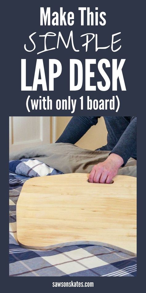 Lap Desk Diy, Diy Lap Desk, Desk Simple, Desk Diy, Lap Tray, Workbench Plans, Woodworking Inspiration, Simple Desk, Wood Shop Projects