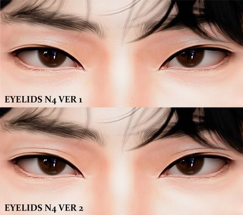 Sims Asian Eyes, Eyelid Cc Sims 4, Asian Eye Sims 4 Cc, Sims 4 Asian Eyelids, Sims 4 Male Eyelids, Sims Male Eyes, Sims 4 Asian Skin Details, Sims 4 Cc Male Asian Eyes, Sims 4 Eye Presets Asian