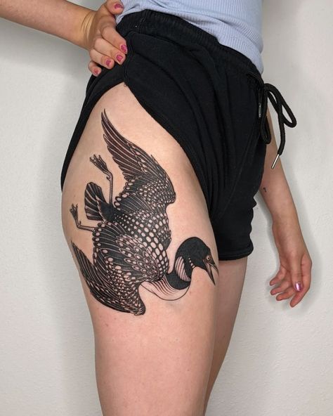 All Posts • Instagram Japanese Heron Tattoo, Heron Tattoo Design, Loon Tattoo, Pelican Tattoo, Heron Tattoo, Valley Tattoo, Partner Tattoos, Tattoo On Leg, Tattoo Japanese Style