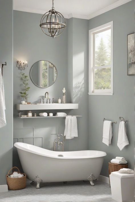 Bathroom Color Combinations, Bathroom Paint Inspiration, Bathroom Colour Ideas, Paint Colors 2024, Bright Room Colors, Bathroom Colours, Bathroom Wall Colors, Best Bathroom Colors, Best Wall Colors