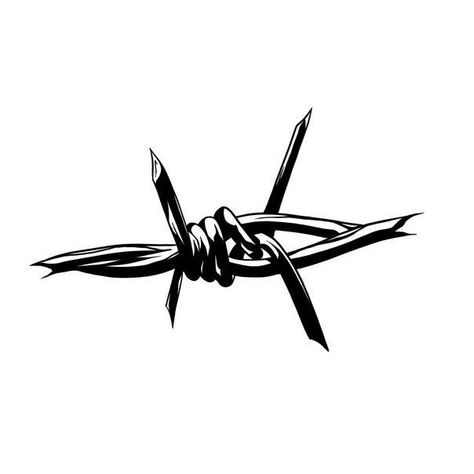 Small Barbwire Tattoo, Puas Tattoo, Barbwire Tattoo, Satanic Tattoos, Thorn Tattoo, Barbed Wire Tattoos, Pikachu Tattoo, Tato Minimal, Sketch Tattoo Design