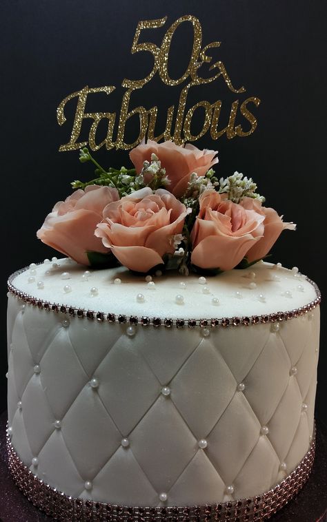 75 And Fabulous Birthday Cake, 50 Years Birthday Cake, 50 And Fabulous Cake, 50th Birthday Party Themes, 50 Years Birthday, Cakes Design, Fabulous Cakes, Crown Cake, Crown For Women