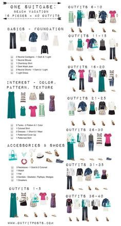 Bra Tips, Vacation Checklist, One Suitcase, Travel Capsule, Practical Fashion, Travel Capsule Wardrobe, Lovely Animals, Foto Tips, Cruise Outfits