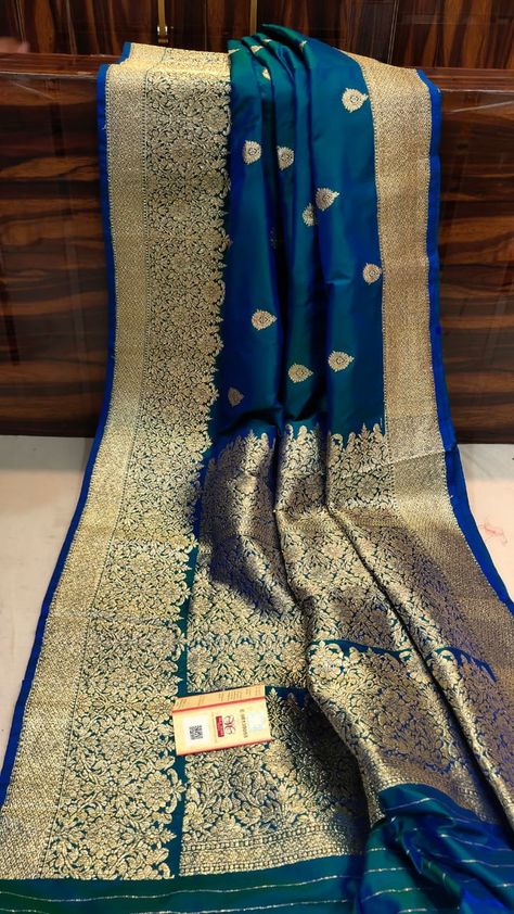 Blue Kanjivaram Saree Silk, Blue Banarasi Saree, Silk Saree Blouse Designs Patterns, Blue Silk Saree, Kanjivaram Sarees Silk, Indian Bridal Sarees, New Saree Designs, Silk Sarees With Price, Traditional Silk Saree