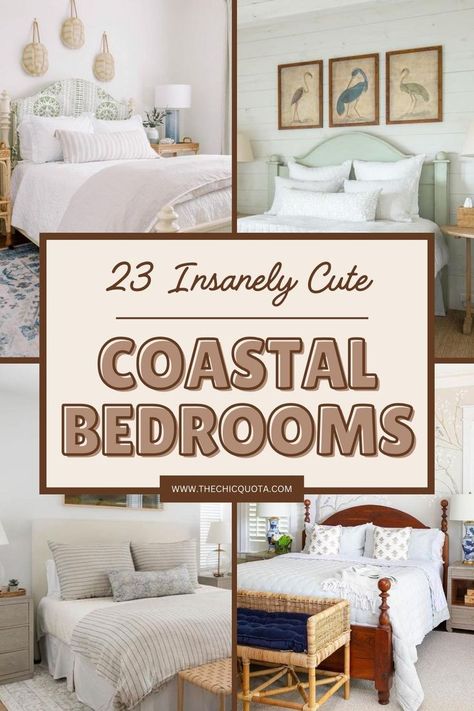 coastal bedrooms Coastal Bedroom Decor, Coastal Bedroom Ideas, Coastal Bathroom Decor, Stop Obsessing, All White Bedroom, Americana Design, Bedroom Coastal, Coastal Kitchen Design, Coastal Kitchen Decor