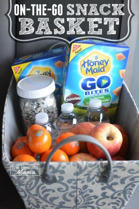 Car Organization Ideas - On The Go Snack Basket - DIY Tips and Tricks for Organizing Cars - Dollar Store Storage Projects for Mom, Kids and Teens - Keep Your Car, Truck or SUV Clean On A Road Trip With These solutions for interiors and Trunk, Front Seat - Do It Yourself Caddy and Easy, Cool Lifehacks http://diyjoy.com/car-organizing-ideas Car Organization Kids, Sport Snacks, Baseball Snacks, Sports Snacks, Car Snacks, Snack Basket, Car Organization Diy, Kids Baskets, Chocolate Bites