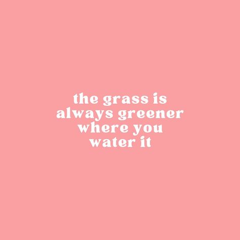 The grass is greener where you water it 🌱💧 It’s all about putting in the time and effort where it matters most. Whether it’s relationships, goals, or self-care, what you focus on will flourish. So keep nurturing what’s important to you, and watch it bloom! 🌸 #positiveimpactproject #pipofficial #dailyreminder #NurtureWhatYouHave #GrowthMindset #TendToYourGarden" The Grass Is Greener Where You Water It, Grass Quotes, The Grass Is Greener, Grass Is Greener, Relationships Goals, The Grass, Watch It, Daily Reminder, Growth Mindset