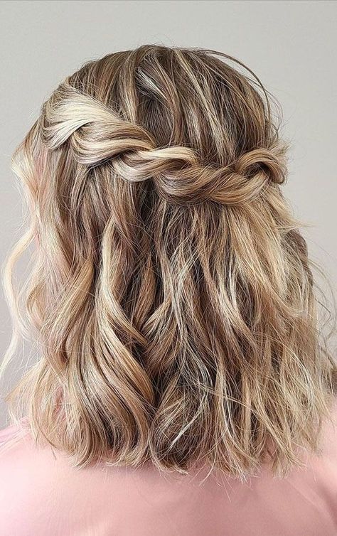 Easy Free 50+ Trendy Long Hairstyle Ideas For Women|hairstyles beauty Bridesmaid Hair Half Up Short, Hoco Hairstyles, Bridesmaid Hair Half Up, Wedding Hairstyles Bridesmaid, Cotton Candy Hair, Homecoming Hairstyles, Half Up Hair, Shoulder Length Hair, Shoulder Length