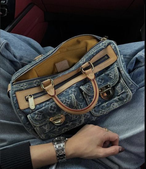 Denim waist bag