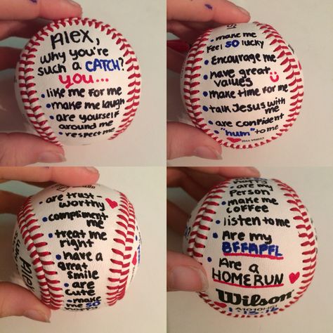 Valentine's Day for a baseball boyfriend                                                                                                                                                      More Valentines Presents For Boyfriend, Baseball Boyfriend Gifts, Boyfriend Baseball, Baseball Boyfriend, Baseball Valentine, Birthday Present For Boyfriend, Boyfriend Christmas, Bf Gifts, Valentines Presents