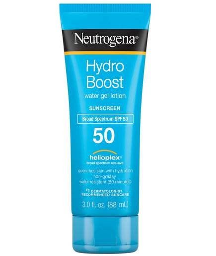 Best Gel: Neutrogena Hydro Boost Water Gel Lotion SPF 50 | The cooling gel texture feels like a dream and doubles as a primer. It moisturizes skin for eight hours (with hyaluronic acid) but doesn’t feel greasy. Neutrogena Face Sunscreen, Neutrogena Sunscreen Spf 50, Neutrogena Hydro Boost Sunscreen, Spf 50 Sunscreen, Best Spf Face Moisturizer, Hydro Boost Sunscreen, Sunscreen Neutrogena, Neutrogena Hydro Boost Water Gel, Neutrogena Sunscreen