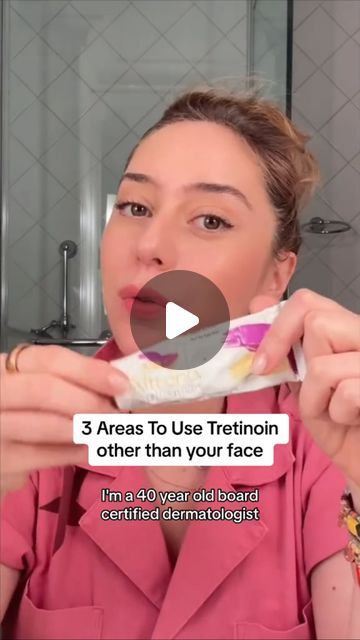 Dr. Shereene Idriss on Instagram: "3 areas to apply tretinoin other than your face! 💥" Triamcinolone Acetonide Cream, Tretinoin Before And After Wrinkles, How To Apply Tretinoin Cream, Tretinoin Benefits, Tretinoin Before And After Anti Aging, Tretinoin Routine Skincare, Tretinoin Routine, Shereene Idriss, Tretinoin Before And After